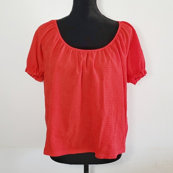 NWT Madewell Texture & Thread Peasant Top - Picture 2 of 6